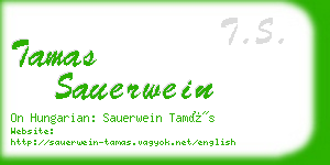tamas sauerwein business card